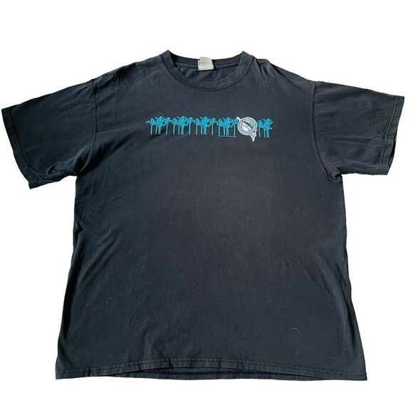 Vintage Florida Marlins Black MLB Tee T Shirt - Picture 1 of 6